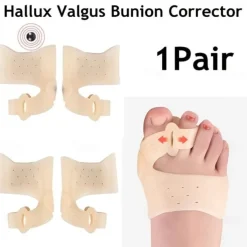 1 Pair Toes Separator Bunion Bone Ectropion Adjuster Hallux Valgus Bunion Corrector Pad Toe Straightener Outer Appliance Foot Care Tool