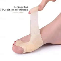 1 Pair Toes Separator Bunion Bone Ectropion Adjuster Hallux Valgus Bunion Corrector Pad Toe Straightener Outer Appliance Foot Care Tool