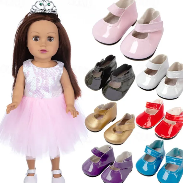 7 Pairs Doll Shoes Boots Dolls Accessories for 18 Inch Doll
