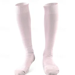 2 Pairs Men's Compression Socks Plain Knee High Socks Black White Hiking Socks Sports Outdoor Ski Hiking Daily Four Season Stylish Classic
