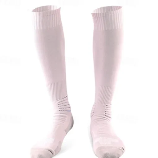 2 Pairs Men's Compression Socks Plain Knee High Socks Black White Hiking Socks Sports Outdoor Ski Hiking Daily Four Season Stylish Classic