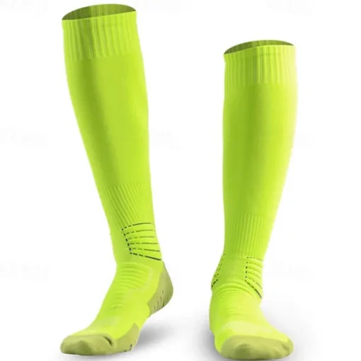 2 Pairs Men's Compression Socks Plain Knee High Socks Black White Hiking Socks Sports Outdoor Ski Hiking Daily Four Season Stylish Classic