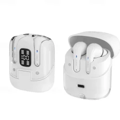 2 Pairs of 4 Packs Wireless Earphones Bluetooth 5.3 Earbuds 68ms Low Latency 13mm Driver HIFI Headphones 4 Mics ENC HD Call Semi-in-ear