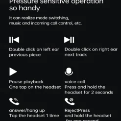 2 Pairs of 4 Packs Wireless Earphones Bluetooth 5.3 Earbuds 68ms Low Latency 13mm Driver HIFI Headphones 4 Mics ENC HD Call Semi-in-ear