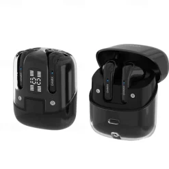 2 Pairs of 4 Packs Wireless Earphones Bluetooth 5.3 Earbuds 68ms Low Latency 13mm Driver HIFI Headphones 4 Mics ENC HD Call Semi-in-ear