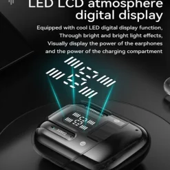 2 Pairs of 4 Packs Wireless Earphones Bluetooth 5.3 Earbuds 68ms Low Latency 13mm Driver HIFI Headphones 4 Mics ENC HD Call Semi-in-ear