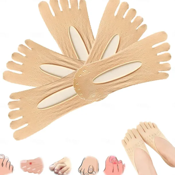 5 Pairs Orthopedic Toe Compression Sock Women's Toe Socks Projoint Antibunions Health Sock - Sock Align Toe Socks for Bunion - Anti Bunion Socks for Women and Men