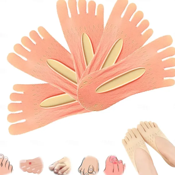 5 Pairs Orthopedic Toe Compression Sock Women's Toe Socks Projoint Antibunions Health Sock - Sock Align Toe Socks for Bunion - Anti Bunion Socks for Women and Men