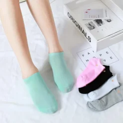 5 Pairs Women's Ankle Socks Low Cut Socks Work Daily Holiday Retro Polyester Casual Vintage Retro Casual Cute Socks