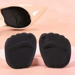 2 Pairs Women's Transparent Gel Insoles for High Heels with Anti-Slip and Cushioning Design - Comfortable Foot Pads for All-Day Wear