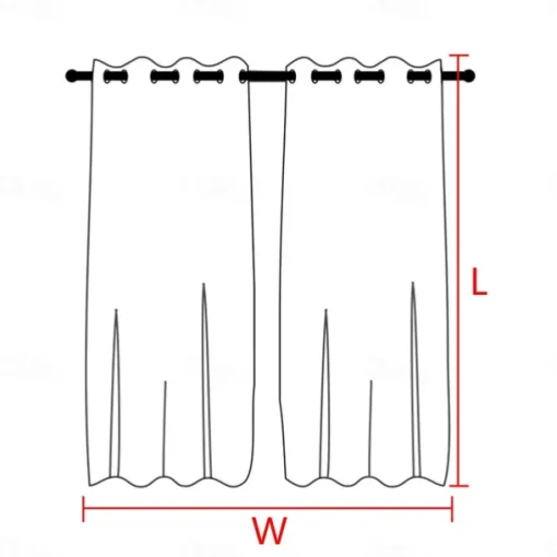 2 Panels Curtain Drapes Blackout Curtain For Living Room Bedroom Kitchen Window Treatments Thermal Insulated Room Darkening