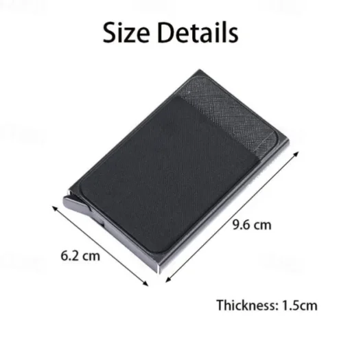 1 Pc Slim Aluminum Wallet Credit Card Holder RFID Wallet Metal Thin Slim Bank Card Case Men Women Pop-up Credit Card Bag