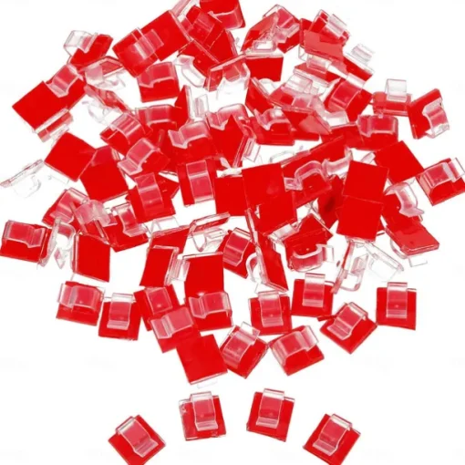 50 PCS Adhesive Cable Clips Upgraded Wall Wire Clips for Cable Management Strong Cord Clips Wire Holders for The Wall Under Desk
