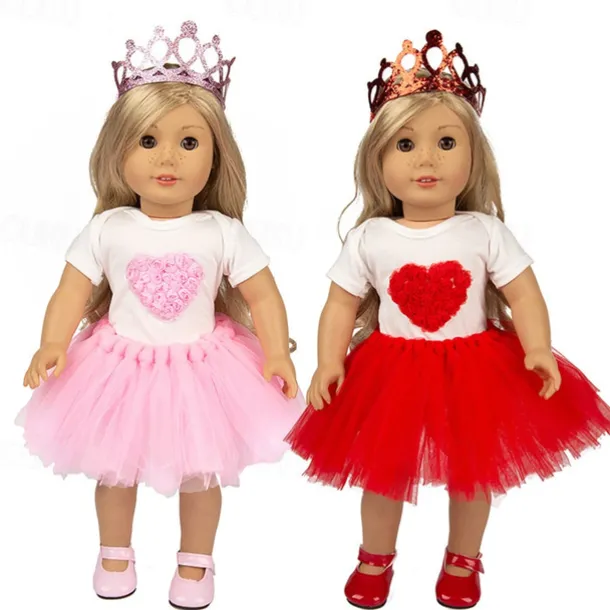 3 pcs American Doll Clothes Gift for 18 inch Doll Clothes and Accessories Including Coat and Dress(WITHOUT DOLL)