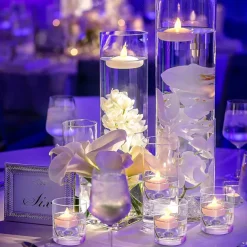 12/24/36 Pcs Flameless Floating Waterproof LED Candle Lights Candle Warm White Battery Powered Valentine's Day Wedding Birthday Party Pool Decoration Proposal Props