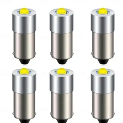 6 Pcs Flashlight LED Bulb Lighting Light Source P13.5s Ba9s E10 Led Bulb 3w Plug-In Light High Brightness Small Bulb 3v 6v 12v 24v 1 LED Beads 3535 Warm White White