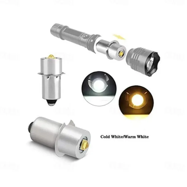 6 Pcs Flashlight LED Bulb Lighting Light Source P13.5s Ba9s E10 Led Bulb 3w Plug-In Light High Brightness Small Bulb 3v 6v 12v 24v 1 LED Beads 3535 Warm White White