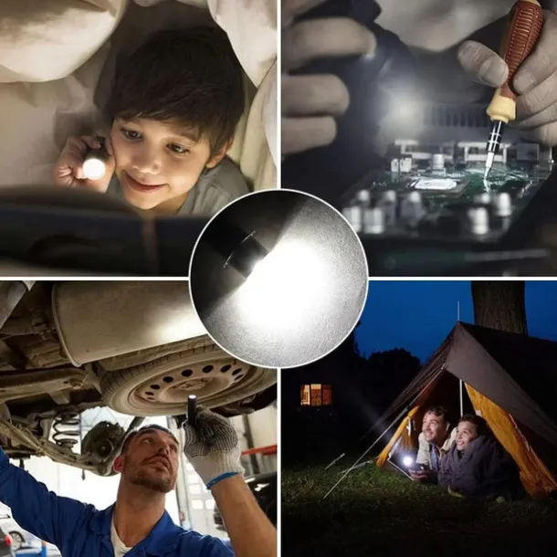 6 Pcs Flashlight LED Bulb Lighting Light Source P13.5s Ba9s E10 Led Bulb 3w Plug-In Light High Brightness Small Bulb 3v 6v 12v 24v 1 LED Beads 3535 Warm White White