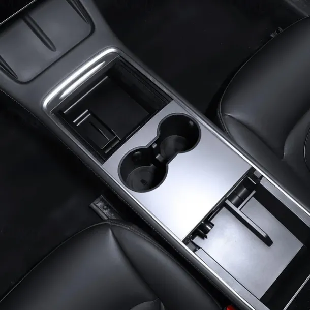 6 PCS For Tesla Model 3 Model Y Storage Box Center Armrest Hidden Box Cup Holder Interior Organizer Car Accessories