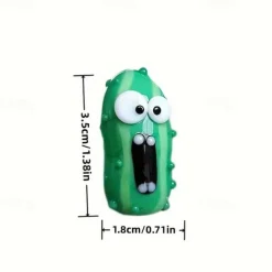 10 PCS Fun Screaming Pickles - Perfect Home Decor & Gift for Foodies and Pickle Enthusiasts, PVC, No Batteries Required