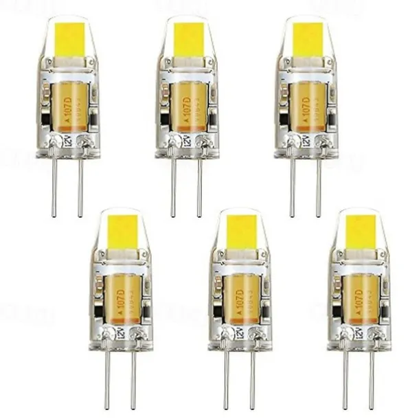 6 pcs G4 2W 1LED Dimmable Corn Light AC12VDC12V White Warm White