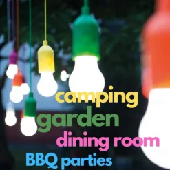 1/4/8 Pcs LED Portable Colorful Pull Cord Light Tent Camping Pull Cord Light Bulb Retro Lighting Light Pull Cord Night Light