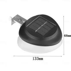 2/4 Pcs LED Solar Street Lights Outdoor Wall Lights Fence Lights 9LEDs Home Garden Outdoor Courtyard Fence Wall Decoration LED Waterproof Wall Light Garage Porch Yard Lighting