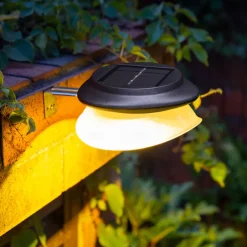 2/4 Pcs LED Solar Street Lights Outdoor Wall Lights Fence Lights 9LEDs Home Garden Outdoor Courtyard Fence Wall Decoration LED Waterproof Wall Light Garage Porch Yard Lighting