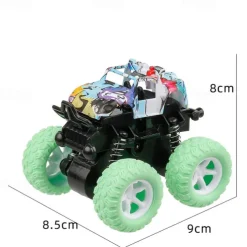 4 Pcs lnertial Off-road Vehicle Toys Super Resistant Climbing Car Model BabyCar Children Four-wheel-drive Boy Toy Car