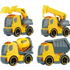 4 Pcs lnertial Off-road Vehicle Toys Super Resistant Climbing Car Model BabyCar Children Four-wheel-drive Boy Toy Car