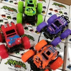 4 Pcs lnertial Off-road Vehicle Toys Super Resistant Climbing Car Model BabyCar Children Four-wheel-drive Boy Toy Car