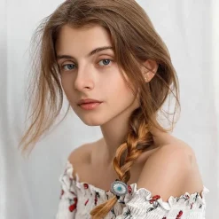 6 PCS Metal Western Style Ponytail Holders Boho Hair Ties Flower Circular Hair Ropes Vintage Squash Blossom Hairs Rope Vintage Turquoise Concho Squash Blossom Hairs Bands for Women Girls