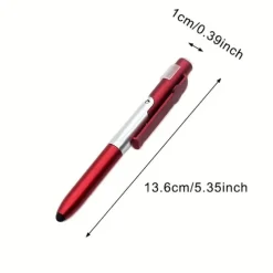 1 PCS Multi-function 4-in-1 Foldable Ballpoint Pen Stylus (Flashlight Support) For Tablet Cellphone Gift For Birthday/Easter/President's Day/Boy/Girlfriends