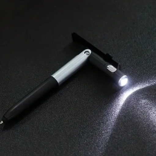 1 PCS Multi-function 4-in-1 Foldable Ballpoint Pen Stylus (Flashlight Support) For Tablet Cellphone Gift For Birthday/Easter/President's Day/Boy/Girlfriends