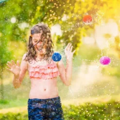 60 Pcs Reusable Water Balls Reusable Water Balloons for Outdoor Toys and Games Water Toys for Kids and Adults Boys and Girls - Summer Toys Ball for Pool and Backyard Fun
