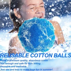 60 Pcs Reusable Water Balls Reusable Water Balloons for Outdoor Toys and Games Water Toys for Kids and Adults Boys and Girls - Summer Toys Ball for Pool and Backyard Fun