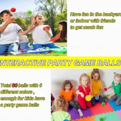 60 Pcs Reusable Water Balls Reusable Water Balloons for Outdoor Toys and Games Water Toys for Kids and Adults Boys and Girls - Summer Toys Ball for Pool and Backyard Fun