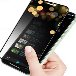 3 pcs Screen Protector For Apple iPhone 16 iPhone 15 Pro Max Plus iPhone 14 13 12 11 Pro Max Mini X XR XS Max 8 7 Plus Tempered Glass Privacy Anti-Spy 9H Hardness Anti-Fingerprint Explosion Proof 3D