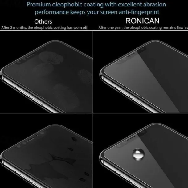 5 pcs Screen Protector For Apple iPhone 16 iPhone 15 14 Pro Max Tempered Glass 9H Hardness Anti-Fingerprint High Definition Explosion Proof 3D Touch Compatible