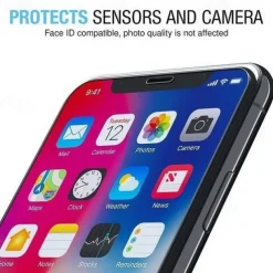 5 pcs Screen Protector For Apple iPhone 16 iPhone 15 14 Pro Max Tempered Glass 9H Hardness Anti-Fingerprint High Definition Explosion Proof 3D Touch Compatible