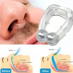 4 PCS Silicone Magnetic Anti Snore Stop Snoring Nose Clip Sleep Tray Sleeping Aid