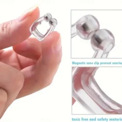 4 PCS Silicone Magnetic Anti Snore Stop Snoring Nose Clip Sleep Tray Sleeping Aid