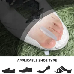 2 pcs Silicone Toe Separators for Pain Relief – Soft Gel Toe Spacers for Bunions, Overlapping Toes, and Foot Alignment