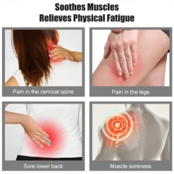 3/6 PCS Smart EMS Neck Massager Mini Neck and Back Stimulation Massager Portable Gel Pad Sticker thin