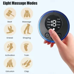 3/6 PCS Smart EMS Neck Massager Mini Neck and Back Stimulation Massager Portable Gel Pad Sticker thin