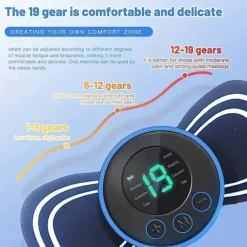 3/6 PCS Smart EMS Neck Massager Mini Neck and Back Stimulation Massager Portable Gel Pad Sticker thin