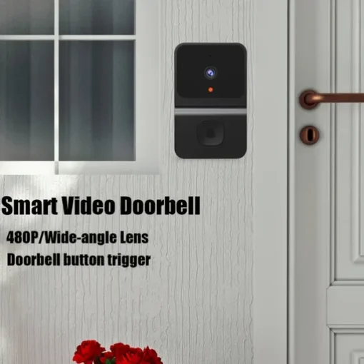 1 pcs Smart Visual Doorbell Wireless Wifi Household Low PowerConsumption Long Standby APP Remote Intercom (build In Battery)