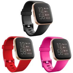 3 PCS Watch Band for Fitbit Versa 2 / Versa Lite / Versa SE / Versa Silicone Replacement Strap Soft Breathable Sport Band Wristband