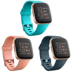 3 PCS Watch Band for Fitbit Versa 2 / Versa Lite / Versa SE / Versa Silicone Replacement Strap Soft Breathable Sport Band Wristband