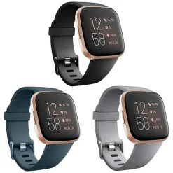 3 PCS Watch Band for Fitbit Versa 2 / Versa Lite / Versa SE / Versa Silicone Replacement Strap Soft Breathable Sport Band Wristband